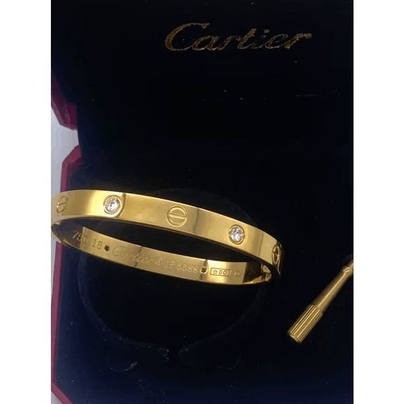 Cartier 18k Yellow Gold Love Bracelet Size 18 - Engagement  Cartier Love Bracelet 18K Yellow Gold
